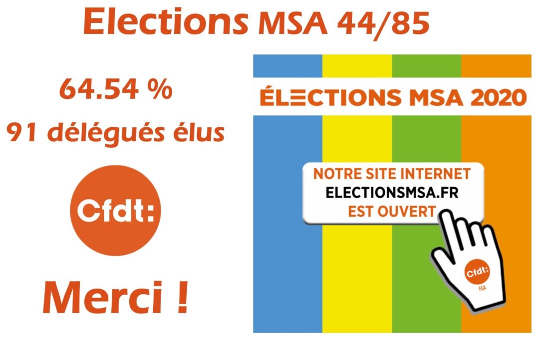 Elections MSA : Merci pour votre soutien !