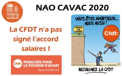 Désaccord CFDT : A qui profite le gel des salaires CAVAC ?