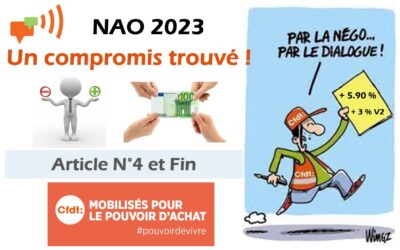 Des augmentations à hauteur de l’inflation !