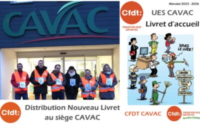Distribution Livret CFDT CAVAC, les élus mobilisés sur le terrain !