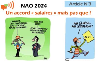 NAO 2024 : Des engagements au titre de la QVT !