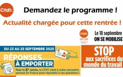 Une rentrée qui ne manque pas de sujets !