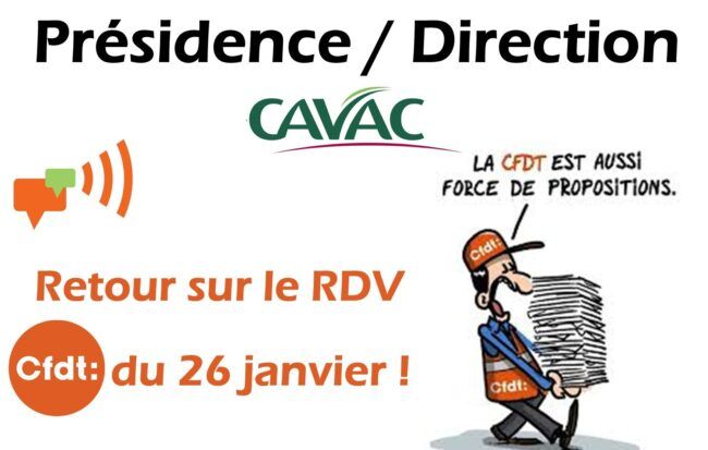 Rencontre de la présidence CAVAC !